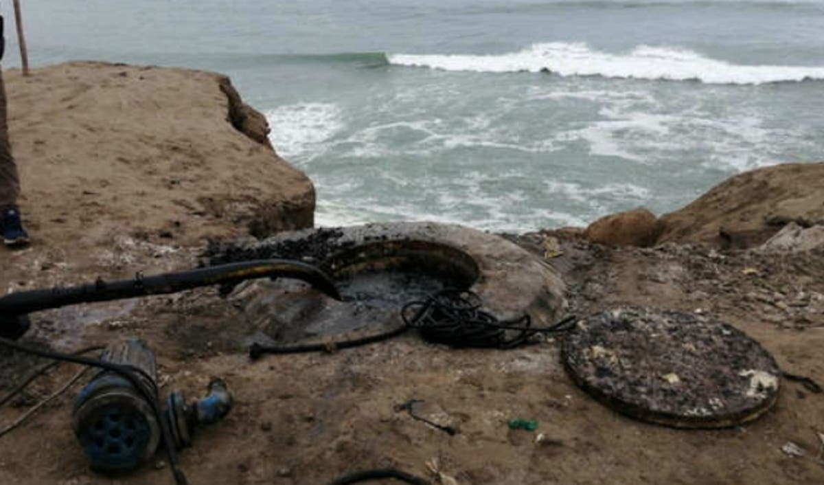 Punta Hermosa: aguas residuales desembocaron en...